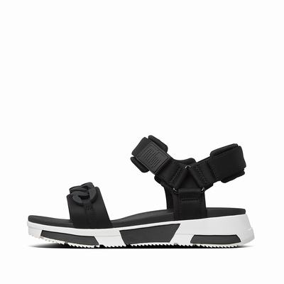 Fitflop Heda Chain Back-Strap - Sandalen Damen - Schwarz (UIV089431)